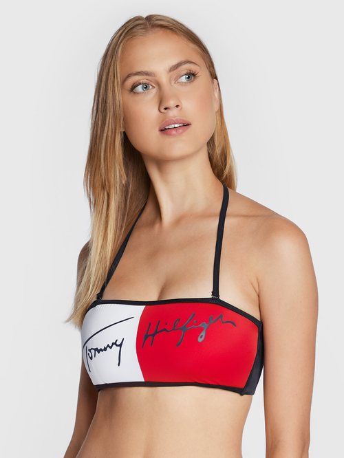 Tommy Hilfiger tmavomodrá plavková podprsenka