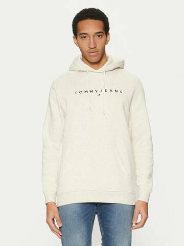 Tommy Jeans pánska krémová melírovaná mikina