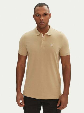 Tommy Jeans pánske béžové polo tričko