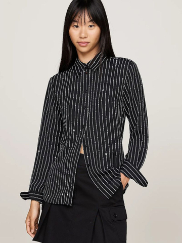 Tommy Jeans dámska čierna košeľa