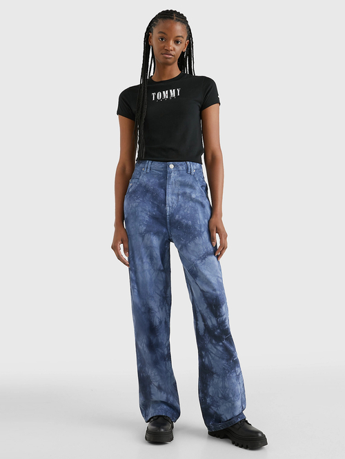 Tommy Jeans dámske čierne tričko