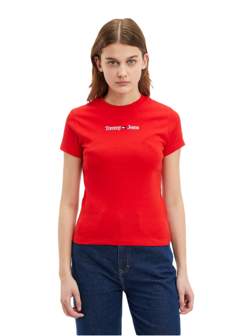 Tommy Jeans dámske červené tričko