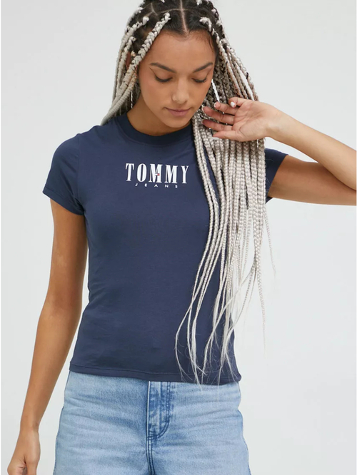 Tommy Jeans dámske modré tričko