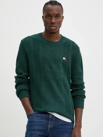 Tommy Jeans pánsky zelený sveter