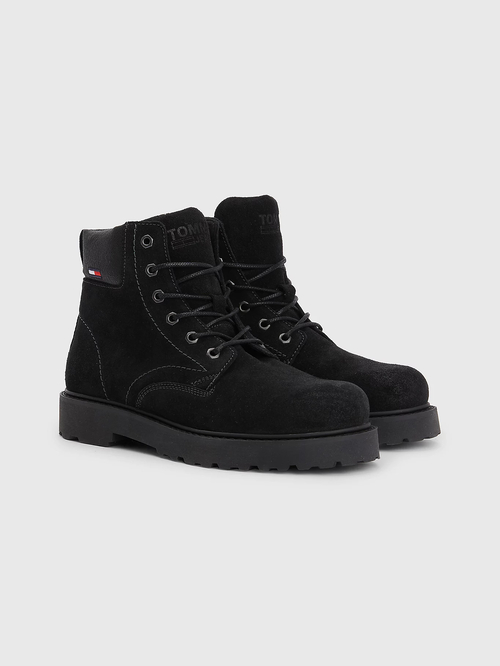 Tommy Jeans pánska čierna členková obuv Bran