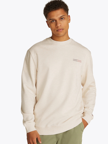 Tommy Jeans pánska béžová mikina