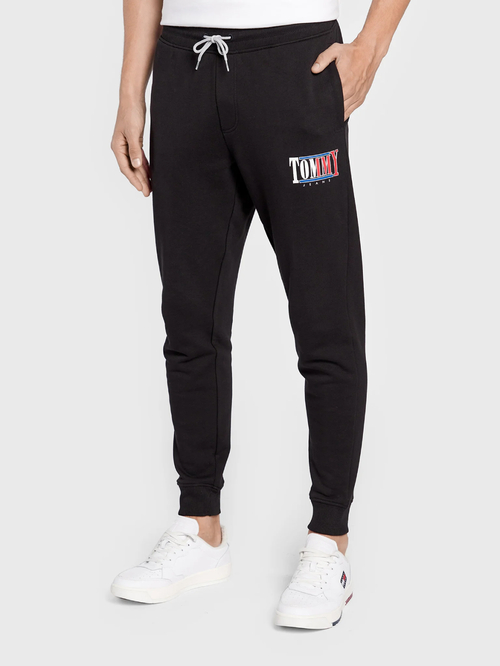 Tommy Jeans pánske čierne tepláky