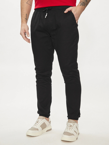 Tommy Jeans pánske čierne joggers nohavice