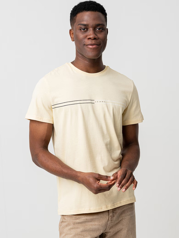 Tommy Jeans pánske žlté tričko