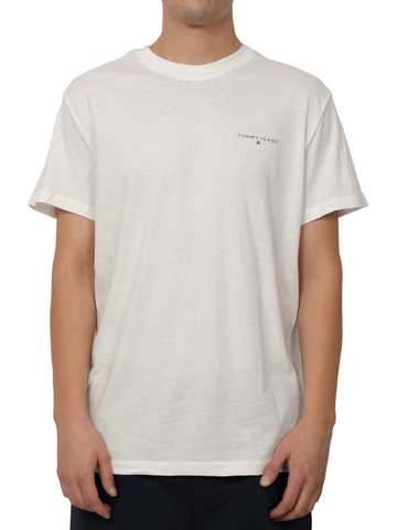 Tommy Jeans pánske biele tričko