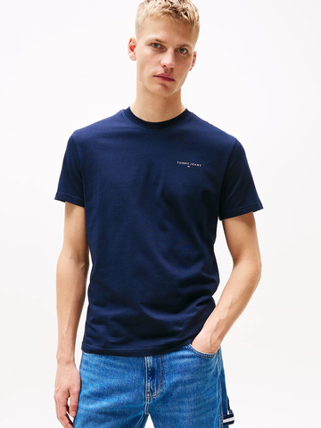 Tommy Jeans pánske tmavo modré tričko