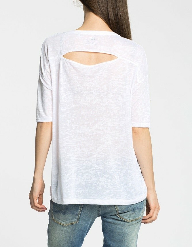 Pepe Jeans dámske biele tričko Lore - XS (800WHIT)