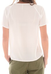 Pepe Jeans dámske smotanové tričko Sessa - M (934SILV)