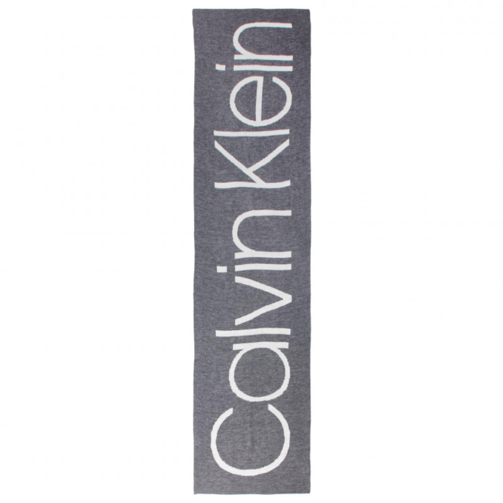 detail Calvin Klein dámsky sivý šál