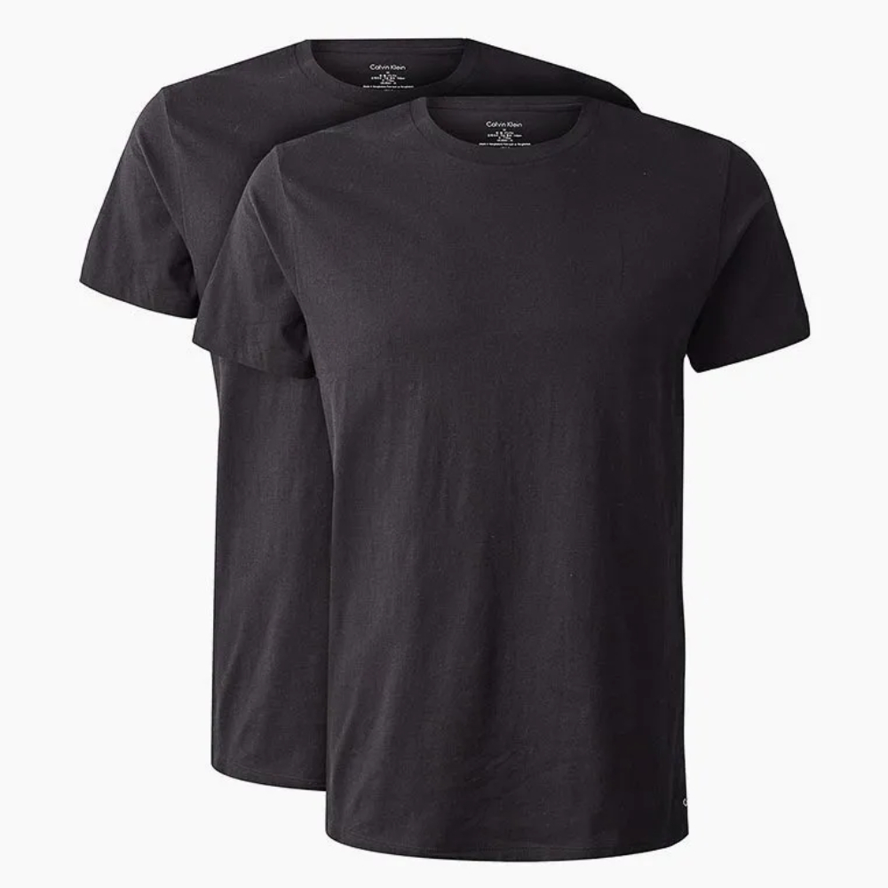 detail Calvin Klein sada čiernych pánskych tričiek