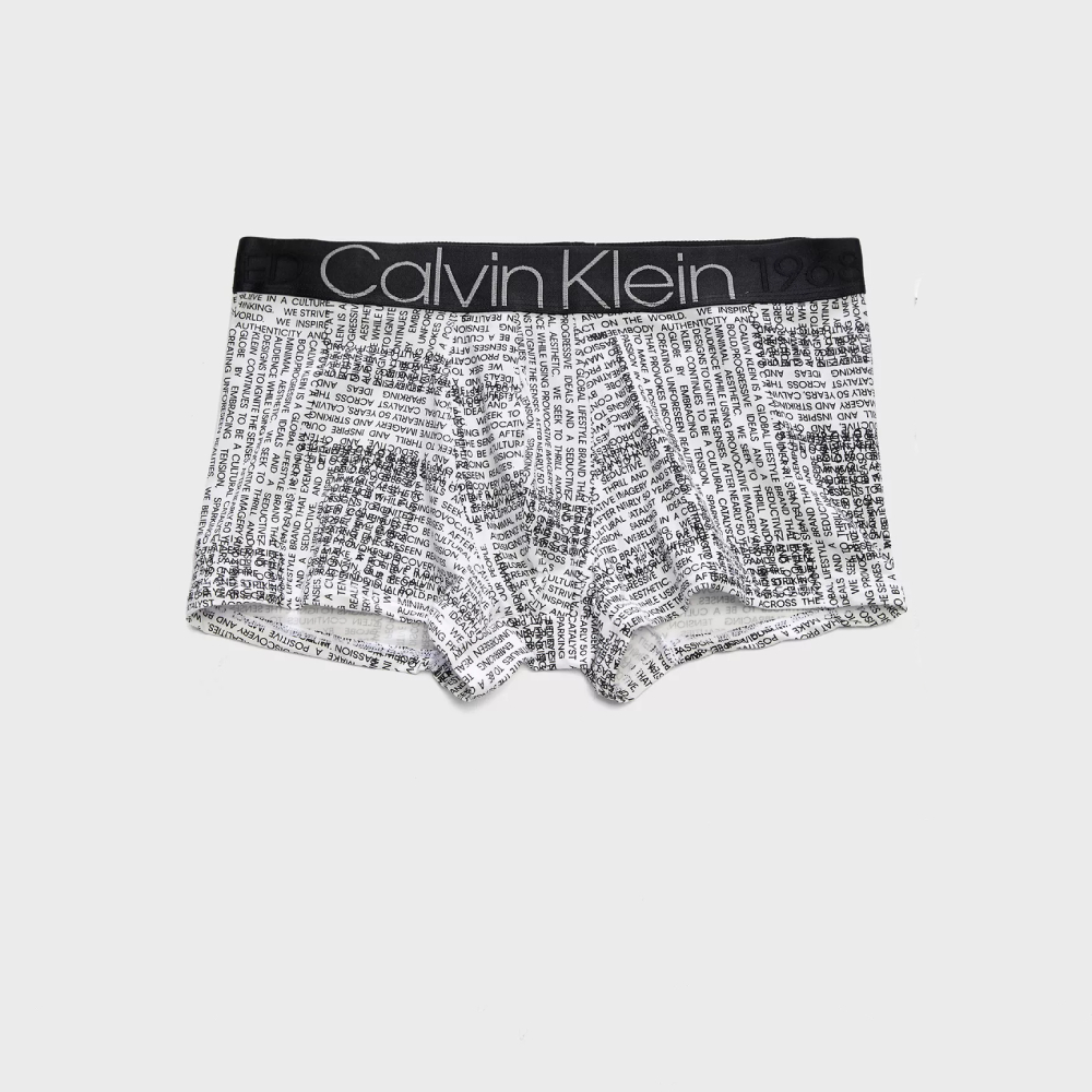 detail Calvin Klein pánske biele boxerky