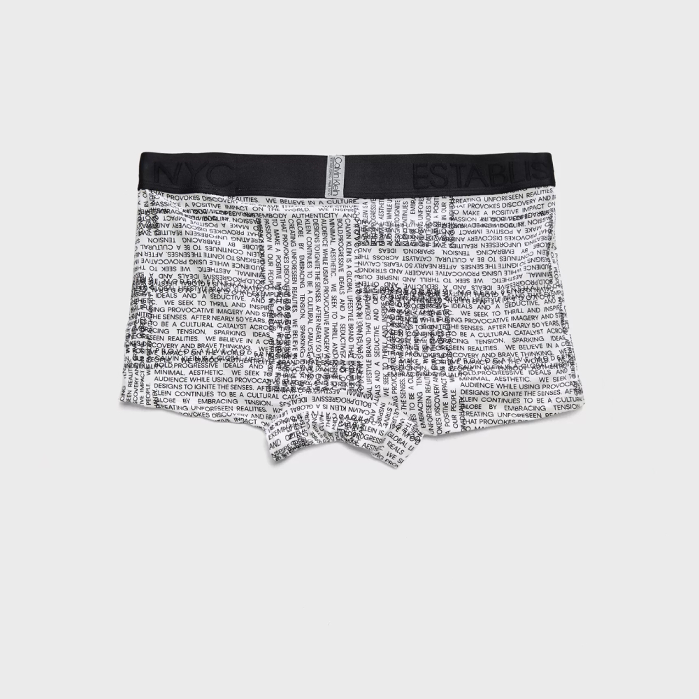 detail Calvin Klein pánske biele boxerky