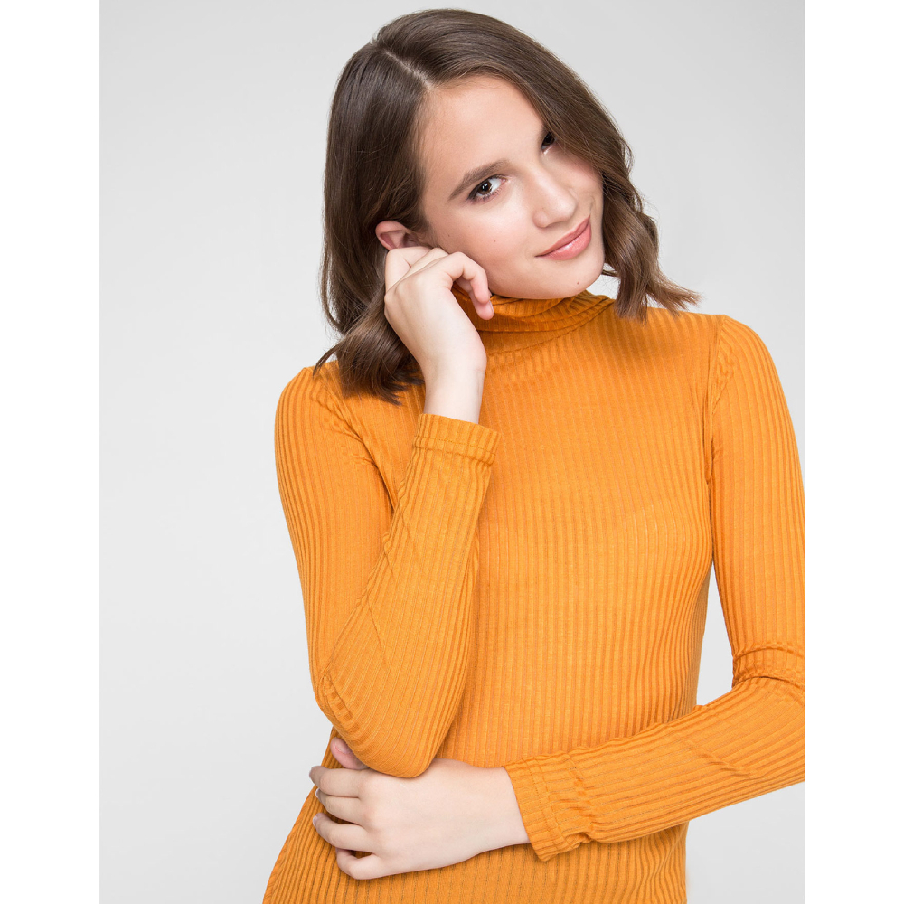 detail Pepe Jeans dámsky okrový rolák Miren