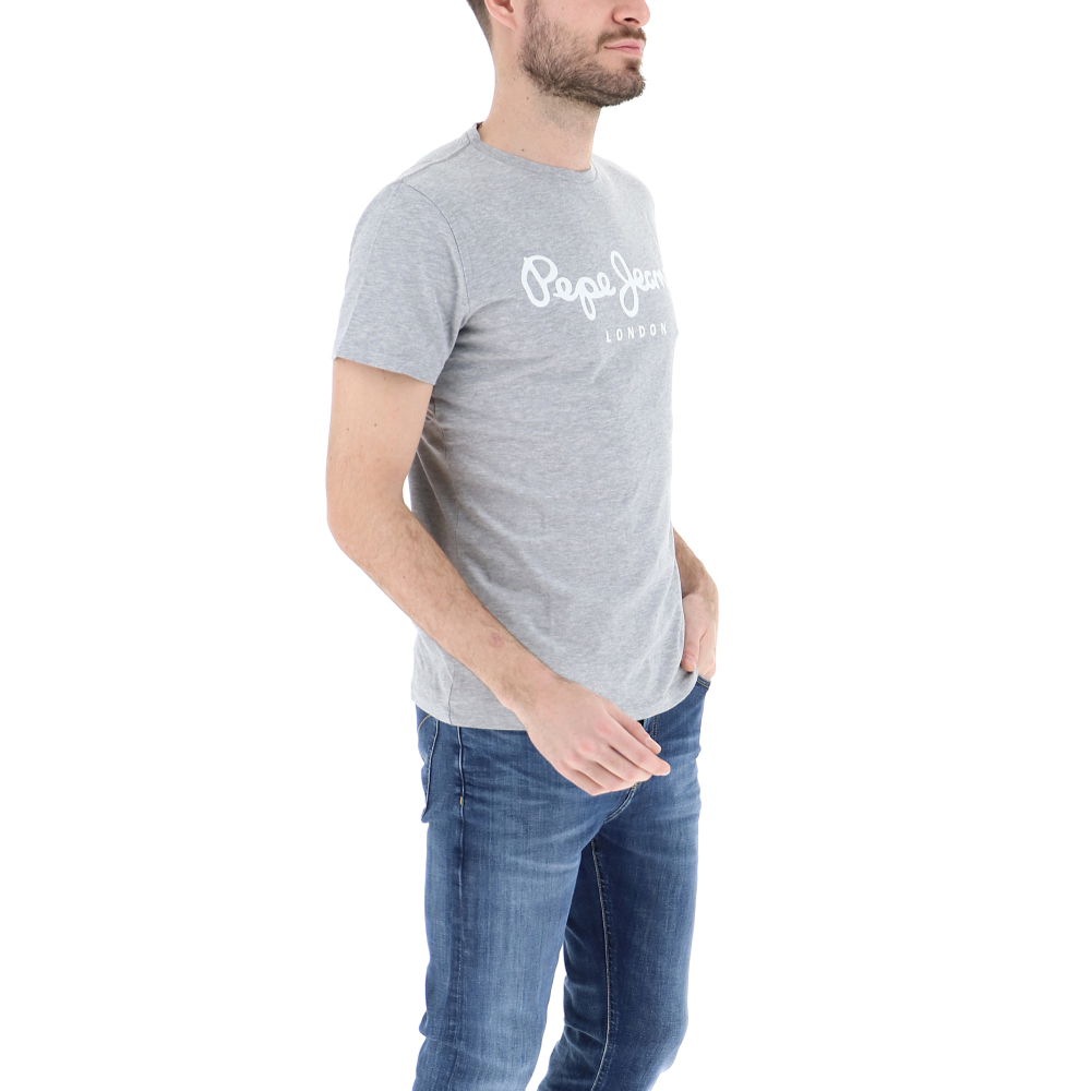 detail Pepe Jeans pánske šedé tričko Original