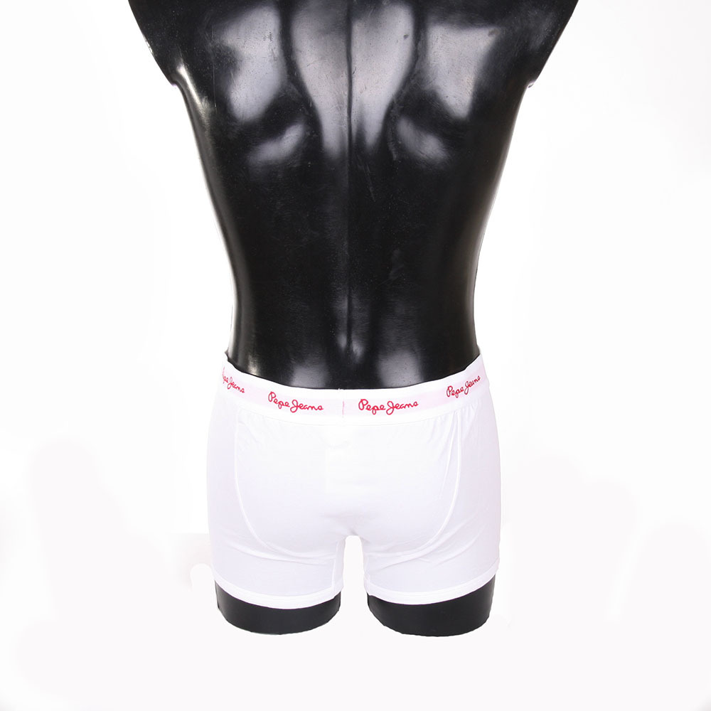 detail Pepe Jeans pánské bílé boxerky Oliver 2 pack