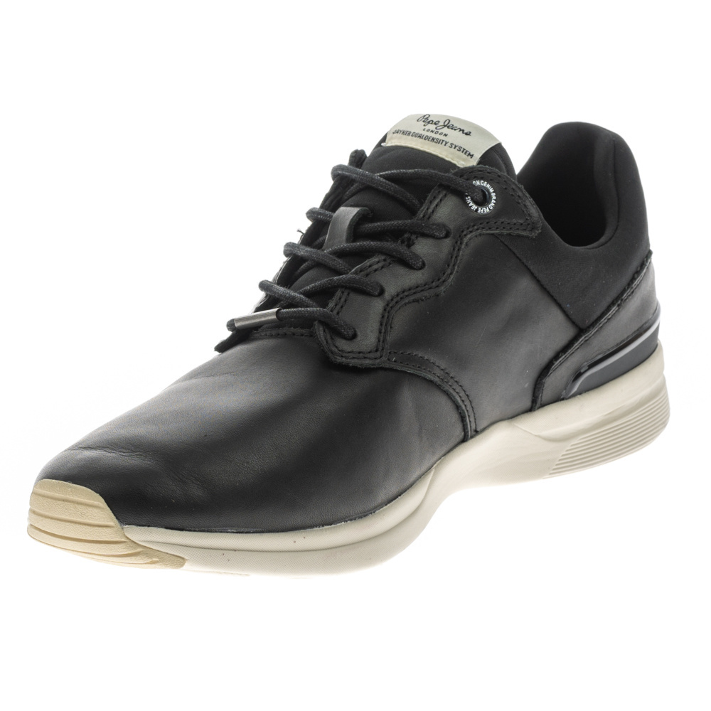detail Pepe Jeans pánske čierne tenisky Jayker