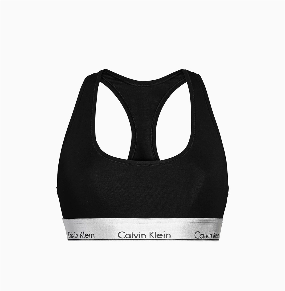detail Calvin Klein dámska čierna braletka