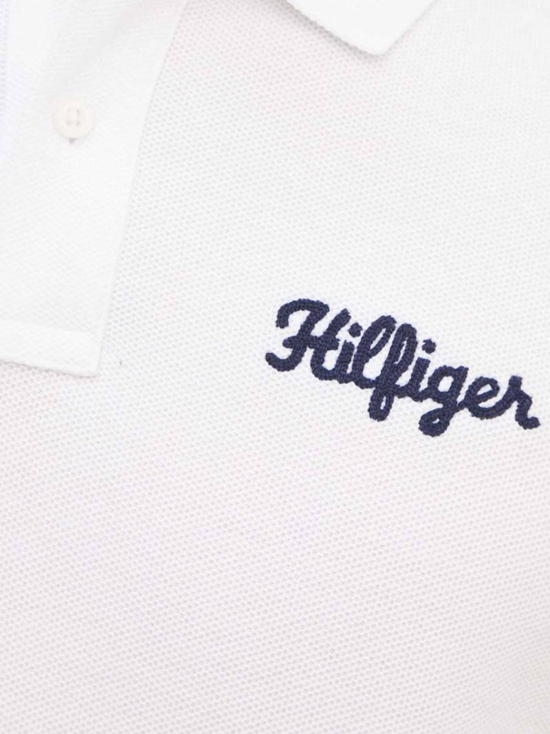 detail Tommy Hilfiger pánske biele polo tričko