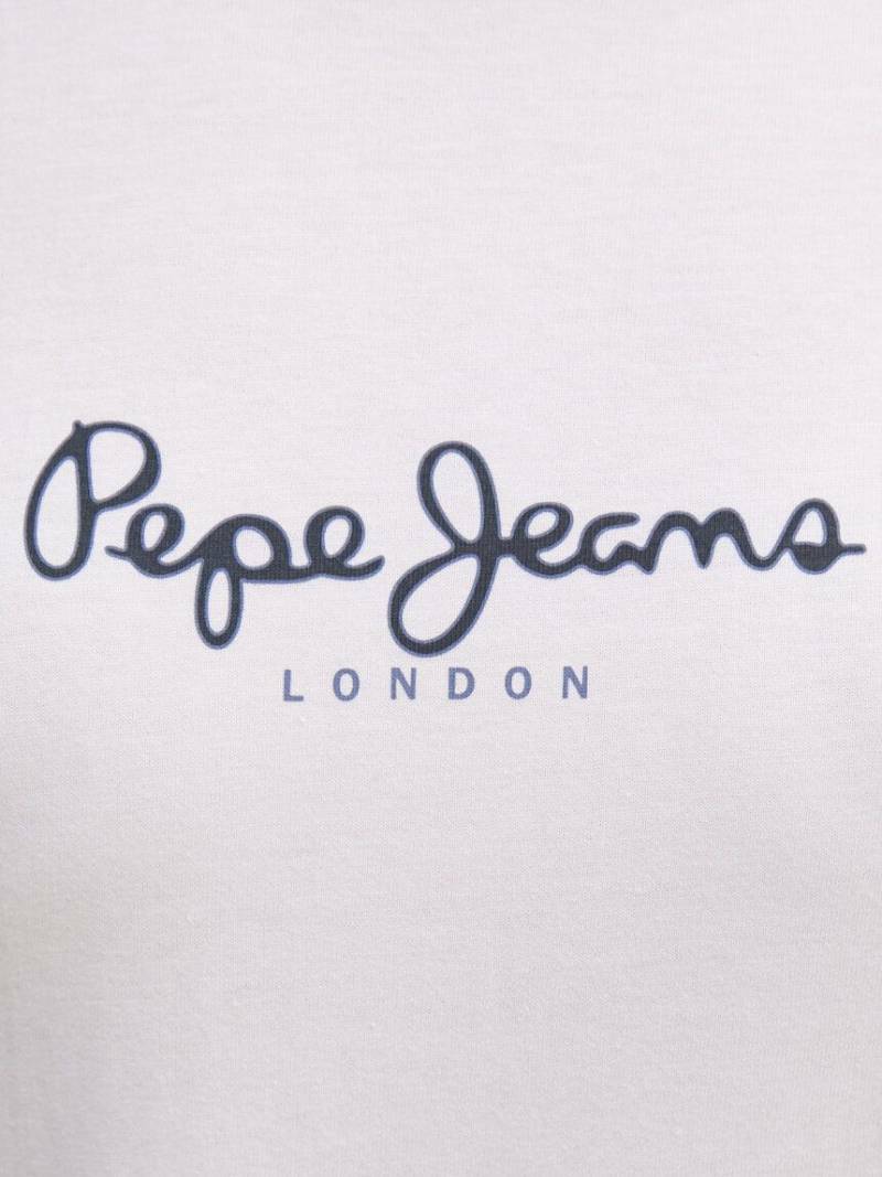 detail Pepe Jeans dámske biele tričko 
