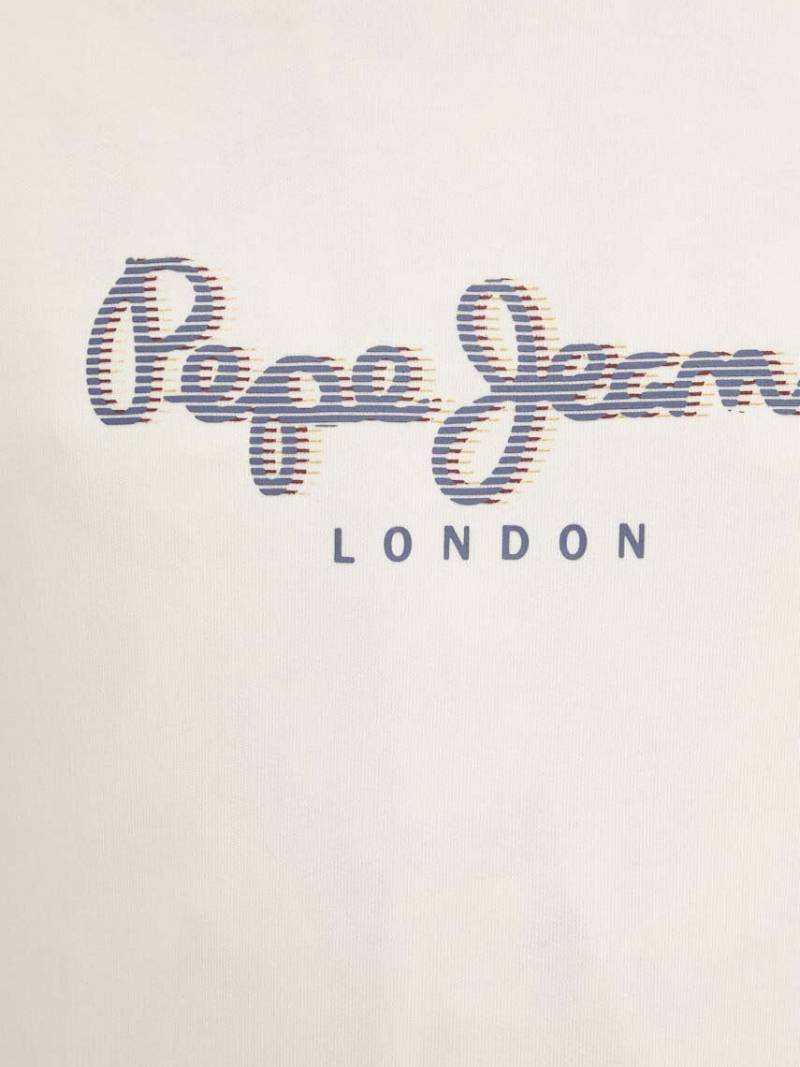 detail Pepe Jeans pánska smotanová mikina