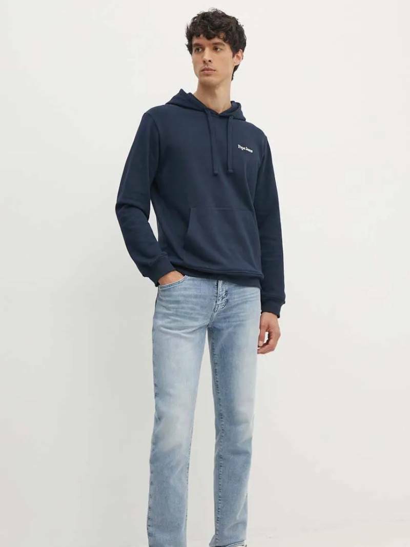 detail Pepe Jeans pánska modrá mikina