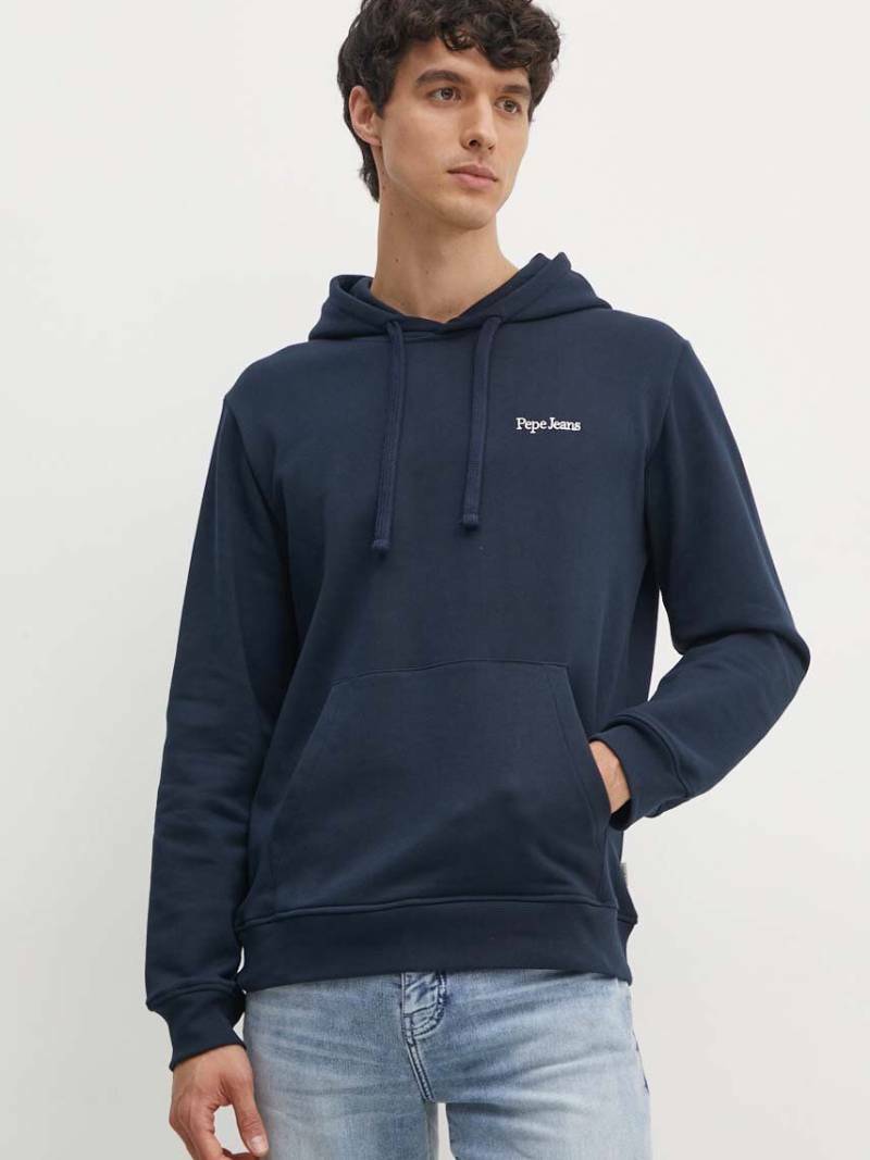 detail Pepe Jeans pánska modrá mikina