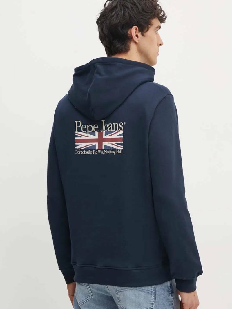 detail Pepe Jeans pánska modrá mikina