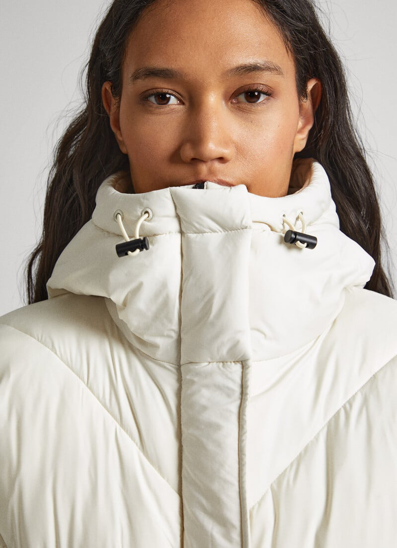 detail Pepe Jeans dámska krémová bunda MIA