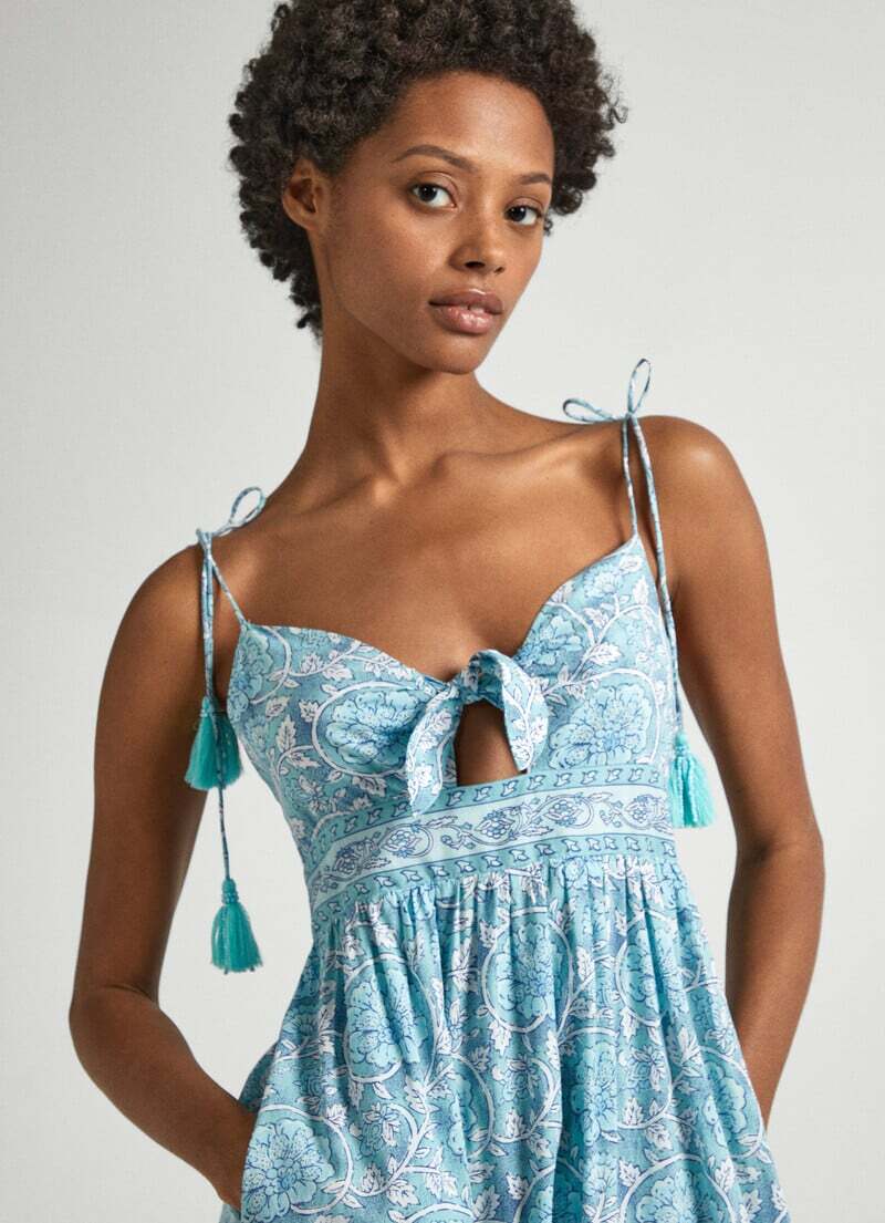 detail Pepe Jeans dámske šaty MALLORY PRINT