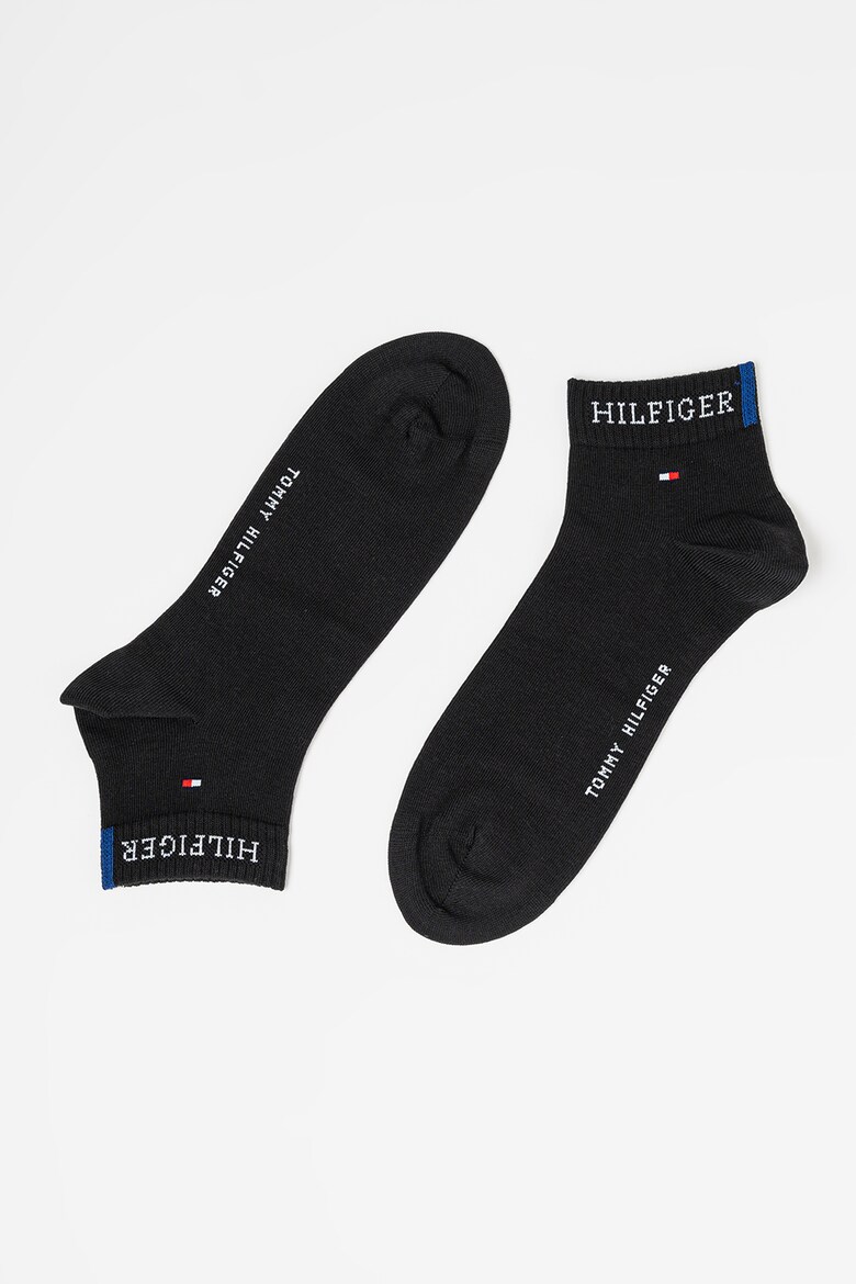 detail Tommy Hilfiger pánske čierne ponožky 2 pack