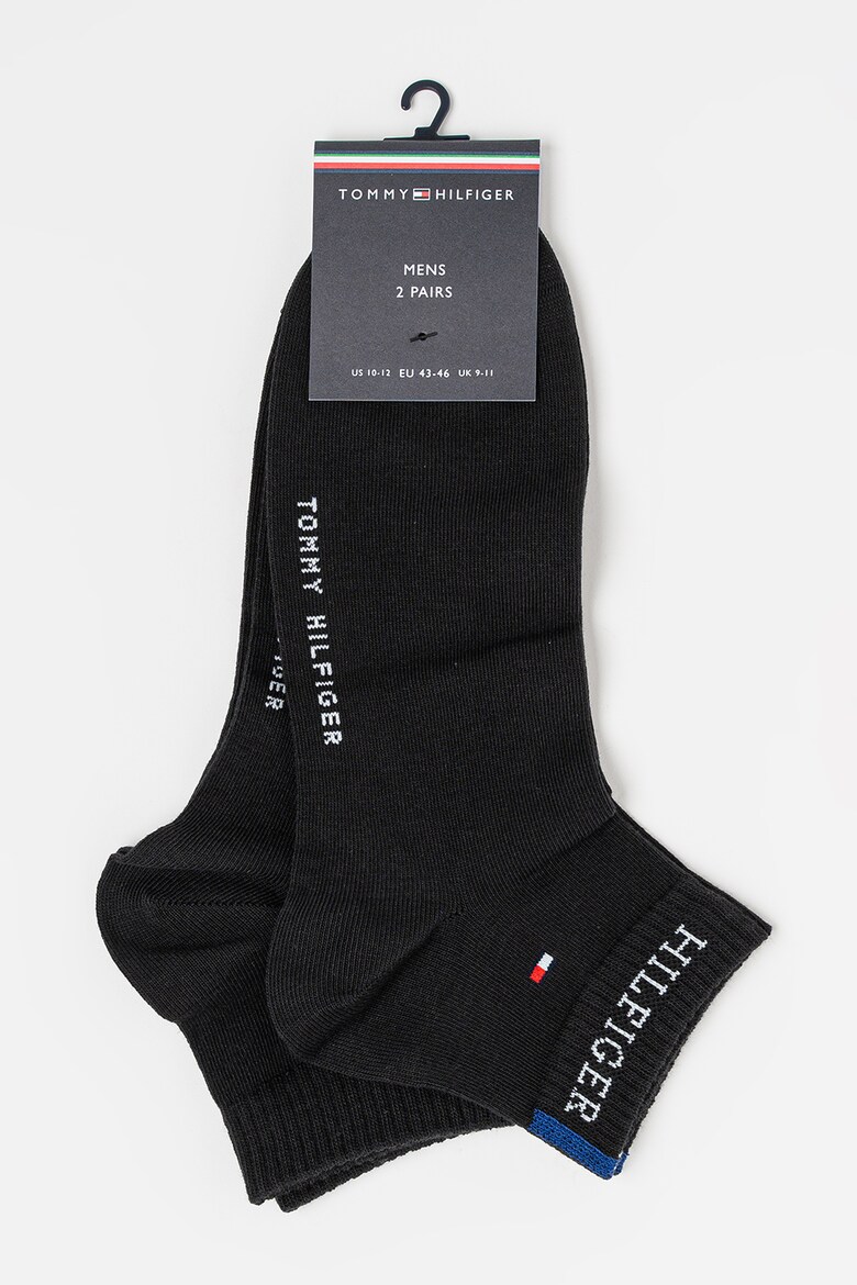 detail Tommy Hilfiger pánske čierne ponožky 2 pack