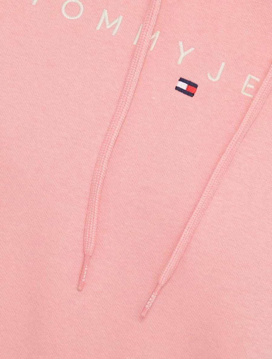 detail Tommy Jeans dámska ružová mikina