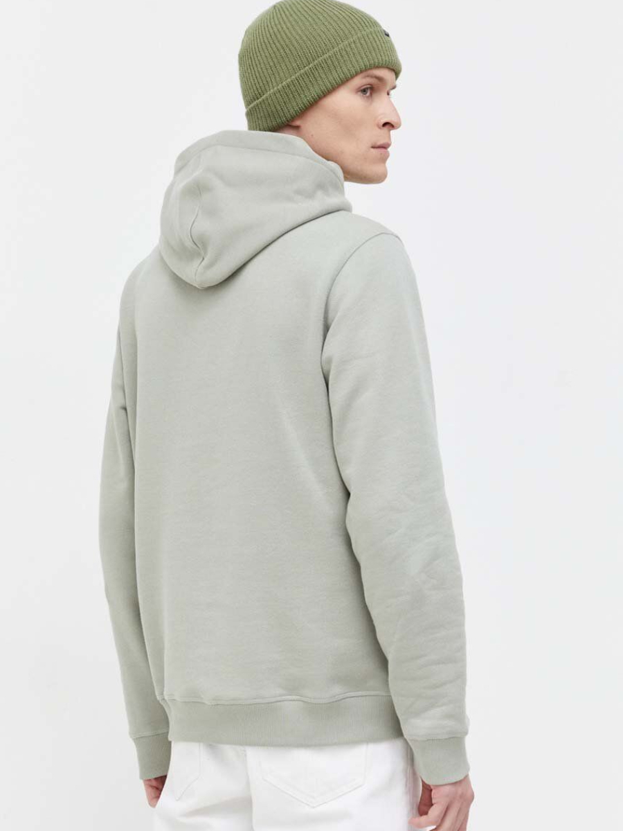 detail Tommy Jeans pánska zelená mikina