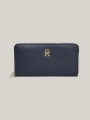 detail Tommy Hilfiger dámska modrá peňaženka Essential 