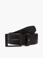 detail Tommy Hilfiger pánsky tmavo hnedý opasok