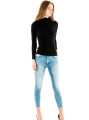 detail Salsa Jeans dámske čierne tričko