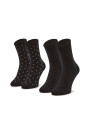 detail Tommy Hilfiger dámske čierne ponožky 2 pack Dot