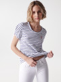 detail Salsa Jeans dámske pruhované tričko