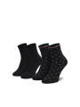 detail Tommy Hilfiger dámske čierne ponožky 2 pack