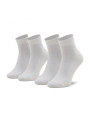 detail Calvin Klein pánske biele ponožky 2 pack
