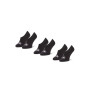 detail Calvin Klein pánske čierne ponožky 3 pack