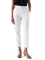 detail Salsa Jeans dámske biele nohavice