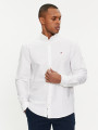 detail Tommy Jeans pánska svetlo modrá košeľa Oxford