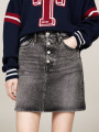 detail Tommy Jeans dámska džínsová sukňa Mom