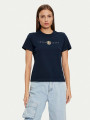 detail Tommy Jeans dámske modré tričko